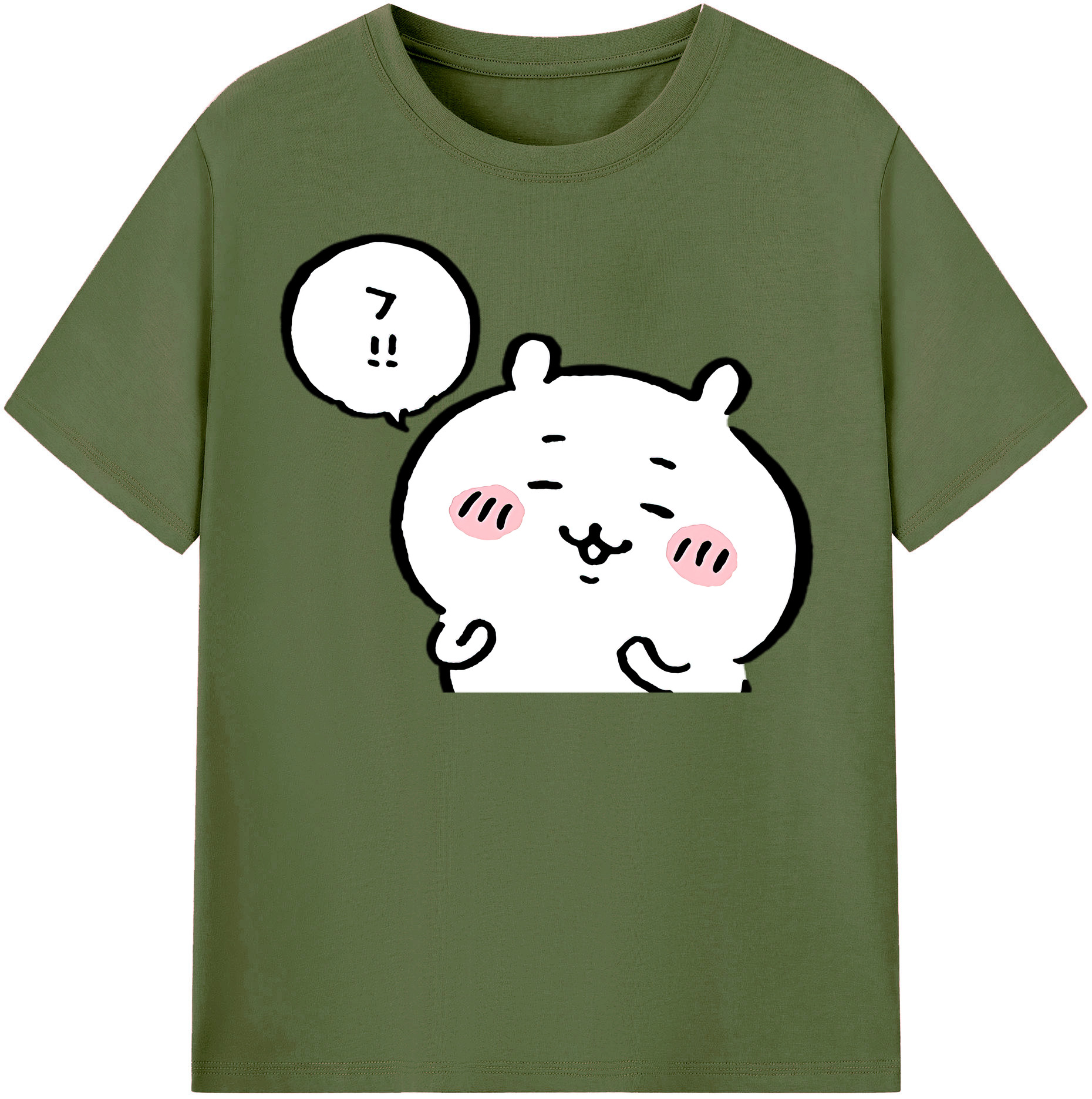（画像用） ちいかわ ちいかわ Chii-kawa chiikawa 綿100％半袖Tシャツ（フロントプリント）